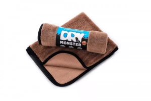 Супер впитывающее полотенце для сушки Dry Monster 50х60 коричневое DM-5060BN