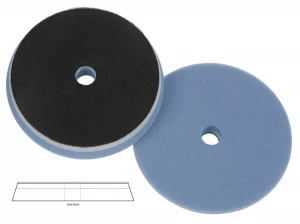 Полировальный диск поролон режущий Blue Cutting heavy duty orbital pad (with centre hole) 165*25mm