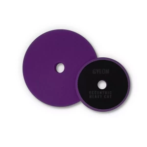 Полировальный круг твердый поролоновый фиолетовый комплект 80ммх2 GYEON ECCENTRIC HEAVY CUT GYQ515