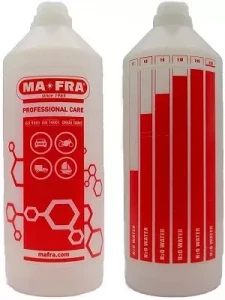 Бутылка красная со шкалой и логотипом MA-FRA 1L 0598R